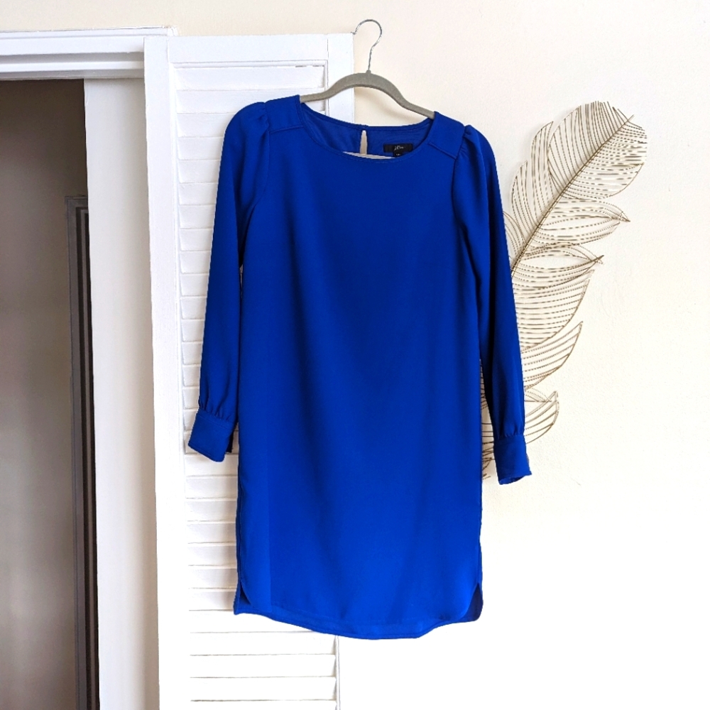 J.Crew Shift dress in royal blue 00